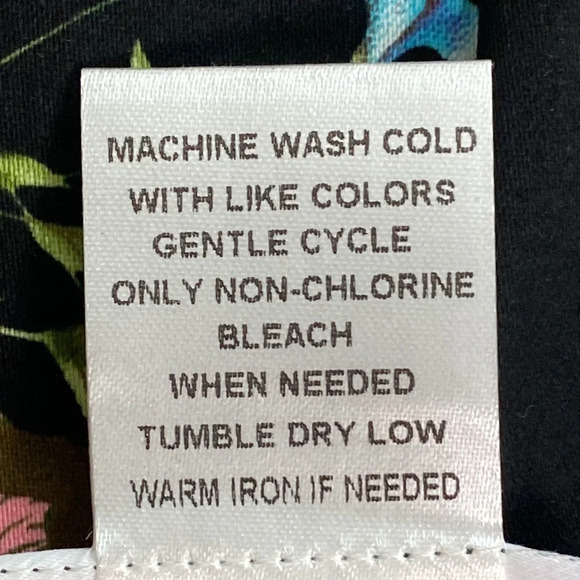 North Style Multicolor Floral Botanical Sleeveless Sheath Dress Size 18 - Picture 7 of 7